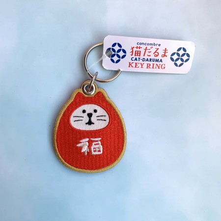 達摩招財貓-鑰匙圈-日本吉祥物1